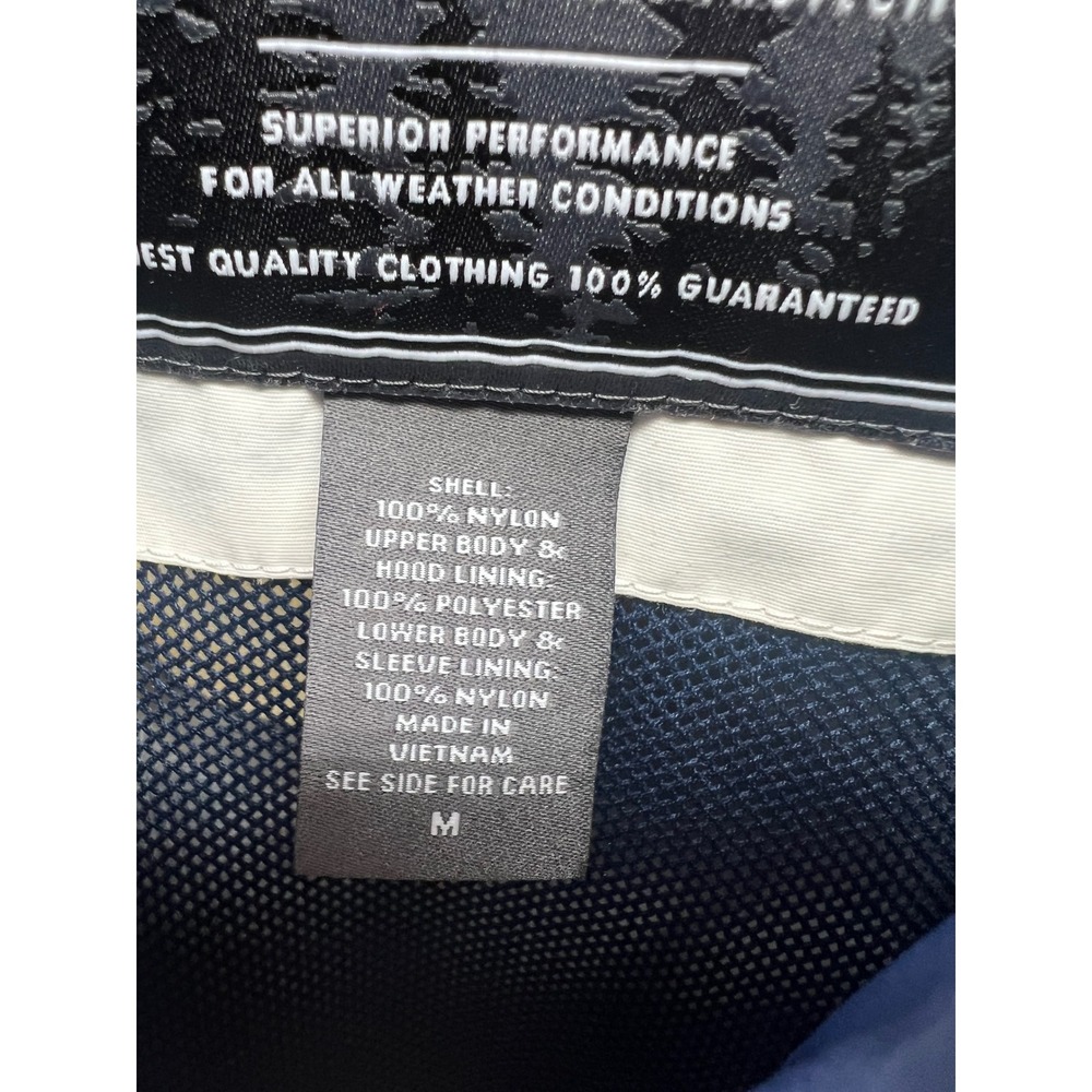 Eddie Bauer Weather Edge Waterproof Breathable Mens‎ Jacket Navy Size M - Picture 13 of 16
